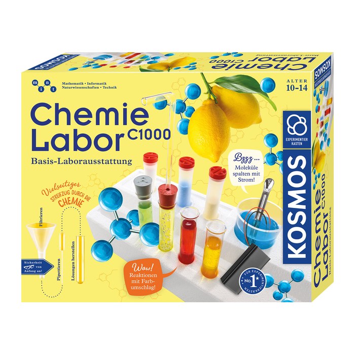 KOSMOS Experimentierkasten Chemielabor C1000 mehrfarbig