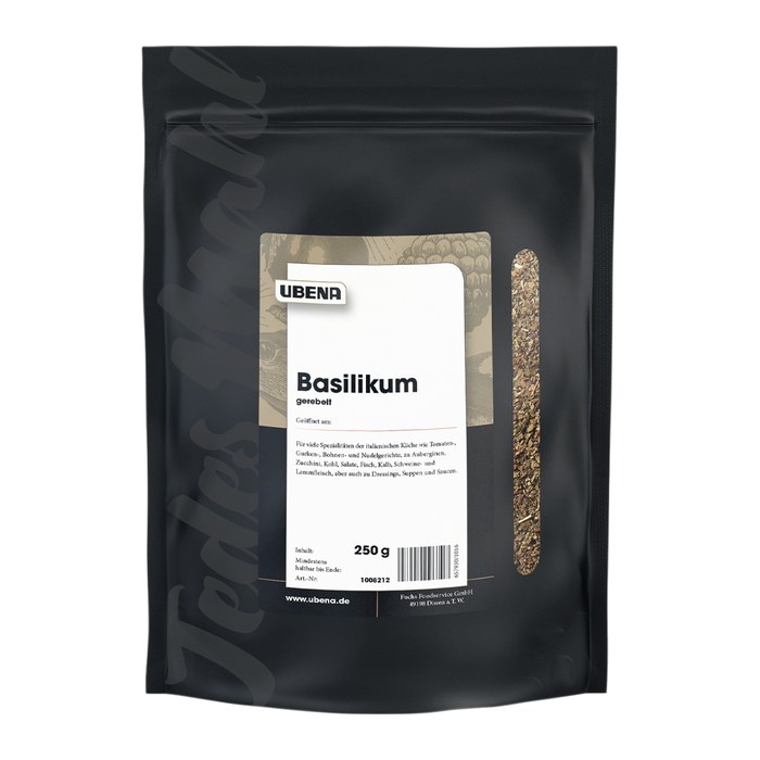UBENA Basilikum gerebelt Gewürz, 250,0 g