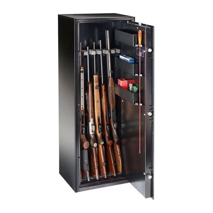 BURG WÄCHTER Waffenschrank Ranger N 7 E Sicherheitsstufe 0 nach EN 1143-1 schwarz 47,2 x 36,8 x 130,4 cm