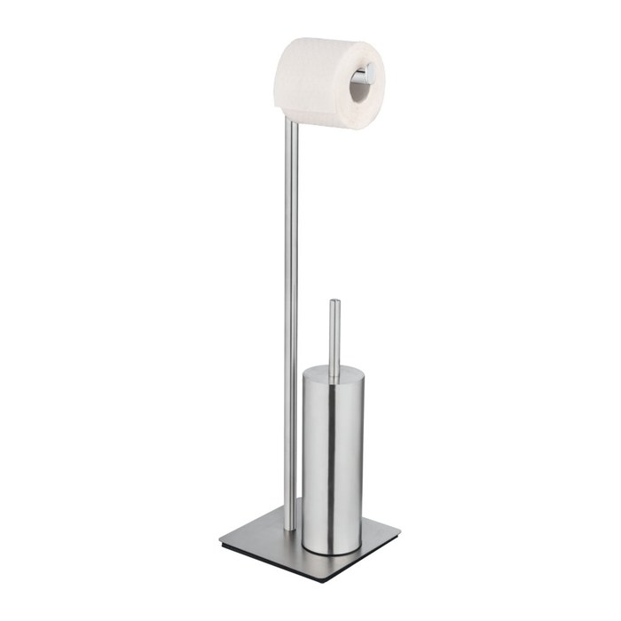 WENKO WC-Garnitur Recco silber Metall, 1 St.