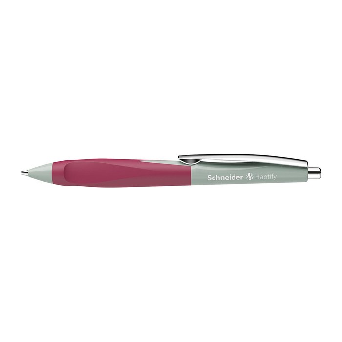 Schneider Kugelschreiber Haptify salbei grau/magenta, Schreibfarbe: blau, 1 St.