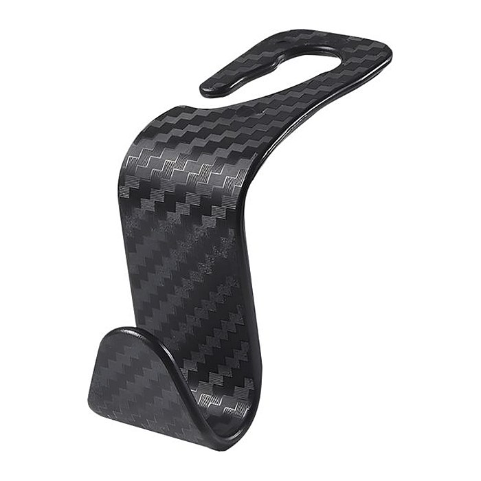 2GO Haken für KFZ-Kopfstütze 2er Set Carbon Optik
