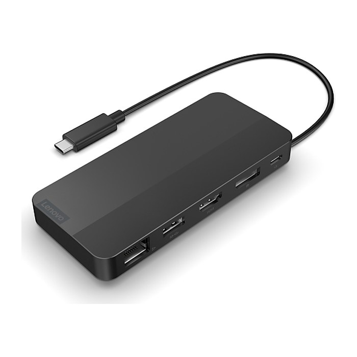 Lenovo USB-C Dual Display Travel Dock with Adapter
