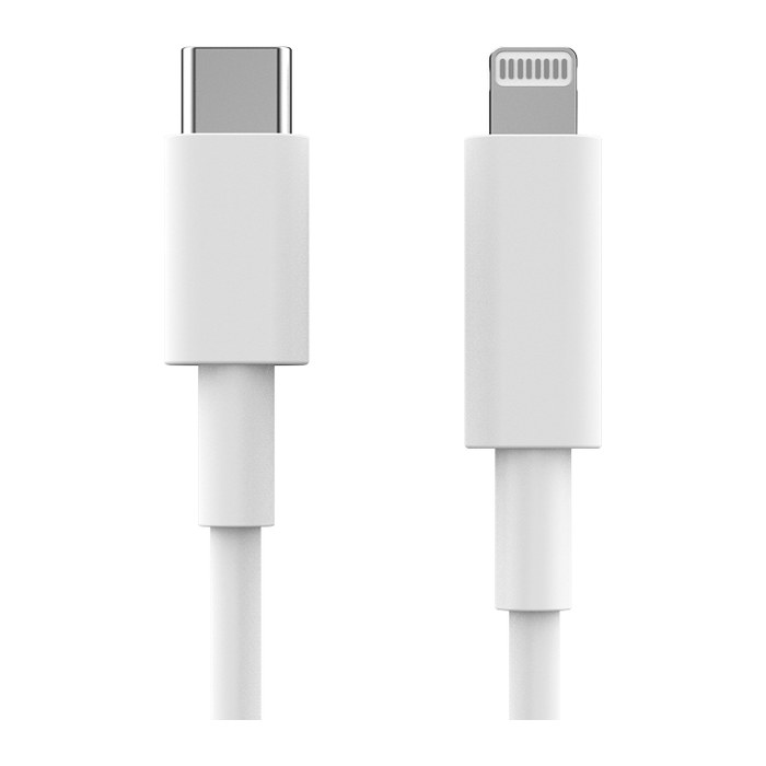 2GO USB Datenkabel USB-C 3.1 auf Lightning 1m weiß