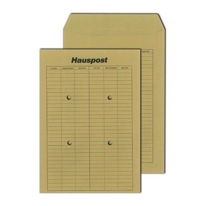 MAILmedia Hauspostversandtaschen DIN B4 ohne Fenster braun 250 St.
