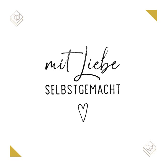 artoz Motivstempel Mit Liebe gemacht 4,0 x 6,0 cm, 1 St.