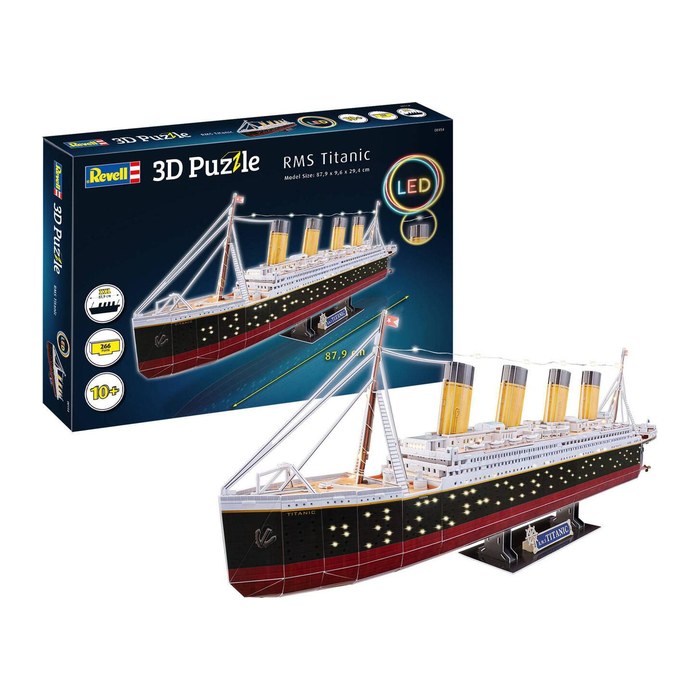 Revell RMS Titanic - LED Edition 3D-Puzzle, 266 Teile