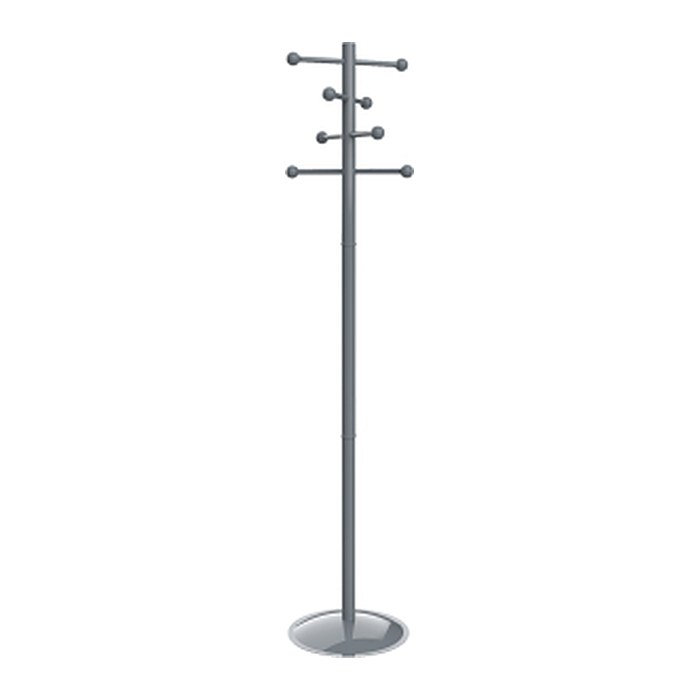 MAUL Kleiderständer MAULsaphir Lite 9401582 silber Metall 8 Haken 38,0 x 171,0 cm, 1 St.