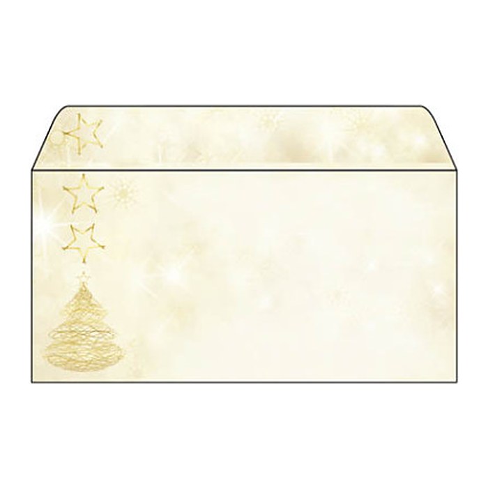 SIGEL Weihnachtsbriefumschläge Graceful Christmas DIN lang ohne Fenster, 50 St.
