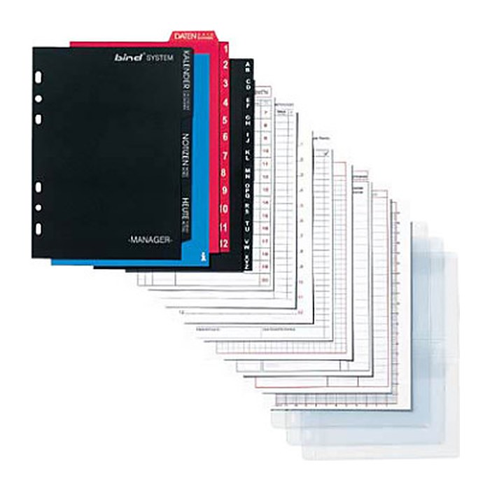 bind Ringbuch-Ergänzungsset Manager Plus sortiert A5, 1 Set