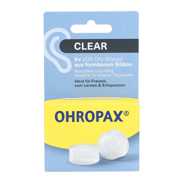 OHROPAX® Silicon CLEAR Ohrstöpsel 23 dB Silikon, 6 St.