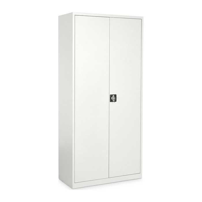 Aktenschrank aus Stahl – 800 x 380 (4,5 OH) – Korpus in Reinweiß