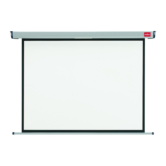 nobo elektrische Rolloleinwand 4:3, 192 x 144 cm Projektionsfläche