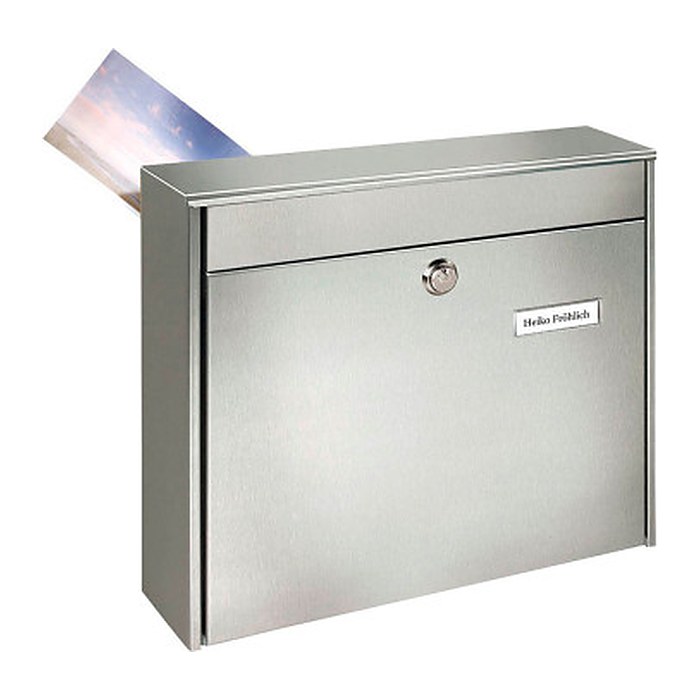 BURG WÄCHTER Briefkasten Borkum 3878 18730 silber