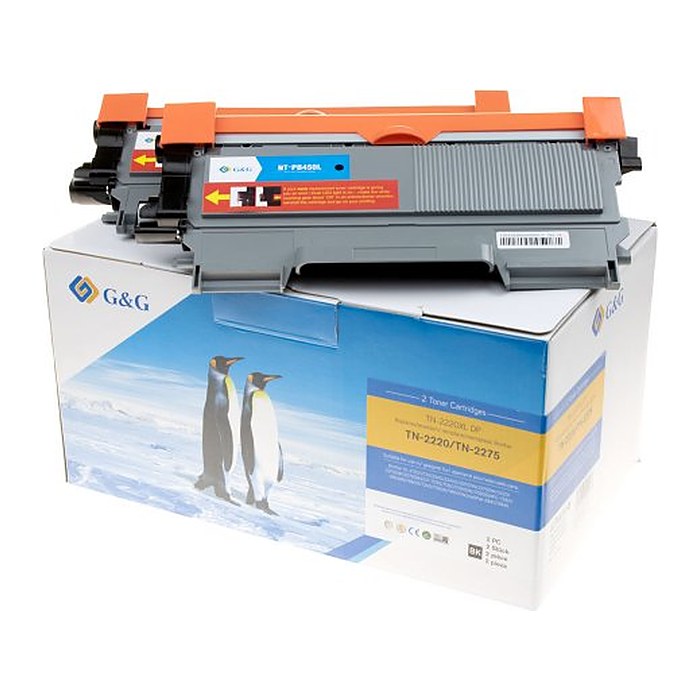 G&G XL-Toner 2er Set kompatibel mit Brother TN-2220/ 2010