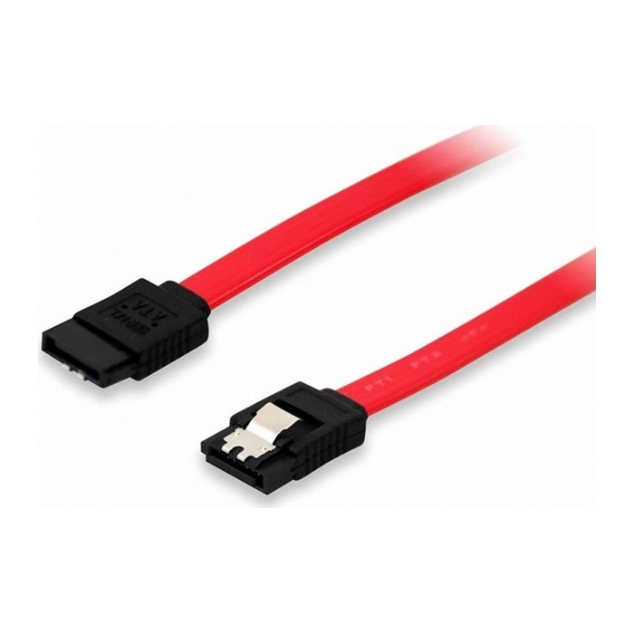 Equip SATA-Kabel 7-Pin->7-Pin abgewink. 3Gbps 0.50m rot PVC Polybeutel