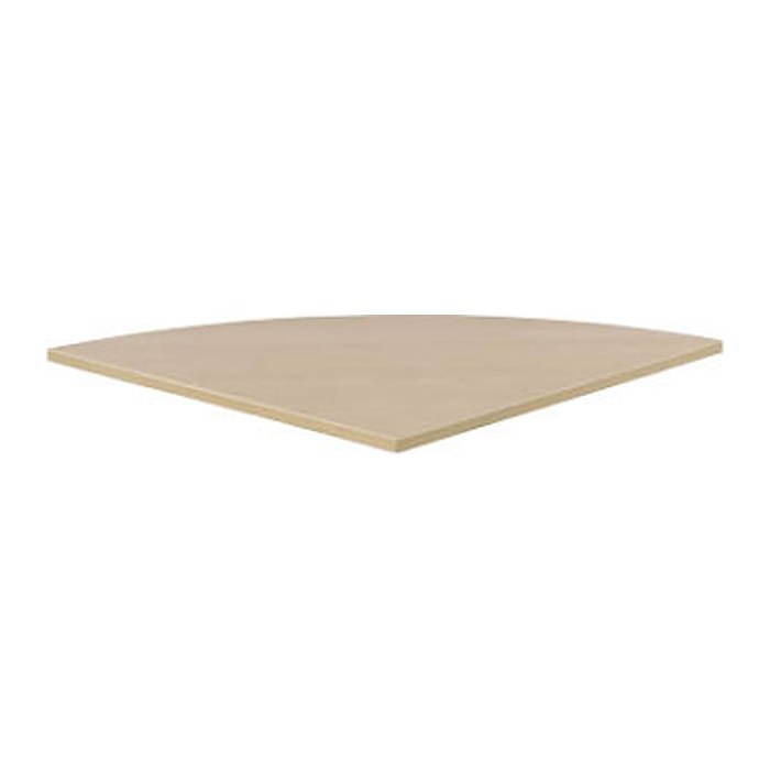 SODEMATUB Verbindungsplatte ahorn, dreieckig abgerundet 80,0 x 80,0 x 2,5 cm