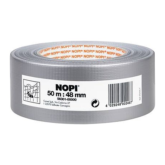 NOPI Gewebeband silber 50,0 mm x 50,0 m 1 Rolle