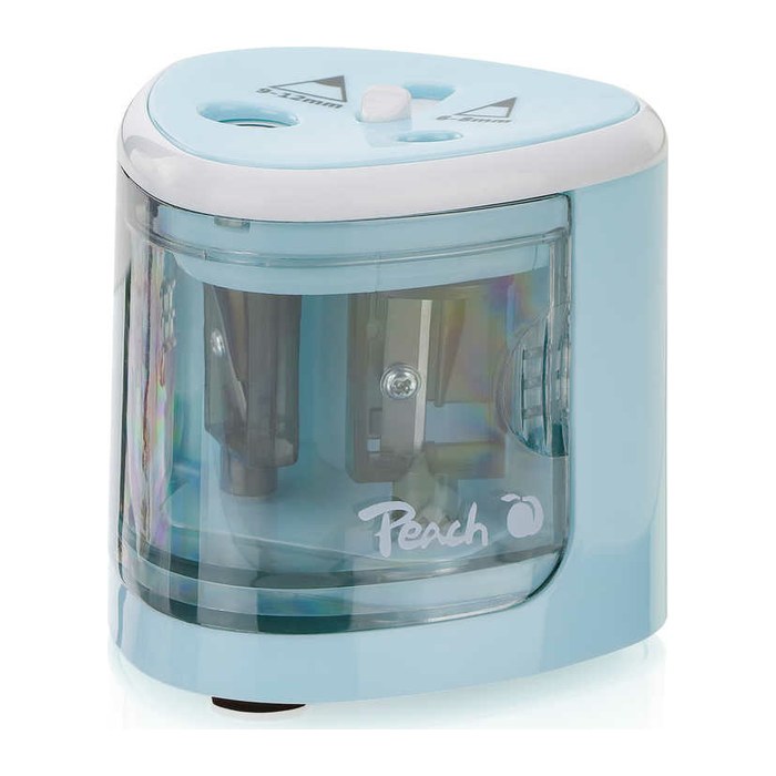 Peach Elektrischer Stiftspitzer PO102 universal blau