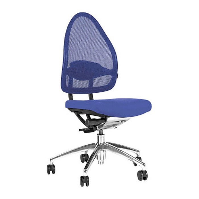 Topstar Bürostuhl Open Base, J490AS18 Stoff blau, Gestell alu
