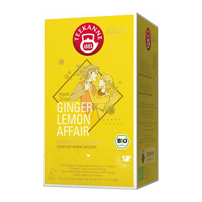 TEEKANNE Bio Luxury Cup Ginger Lemon Affair Bio-Tee 25 Portionen