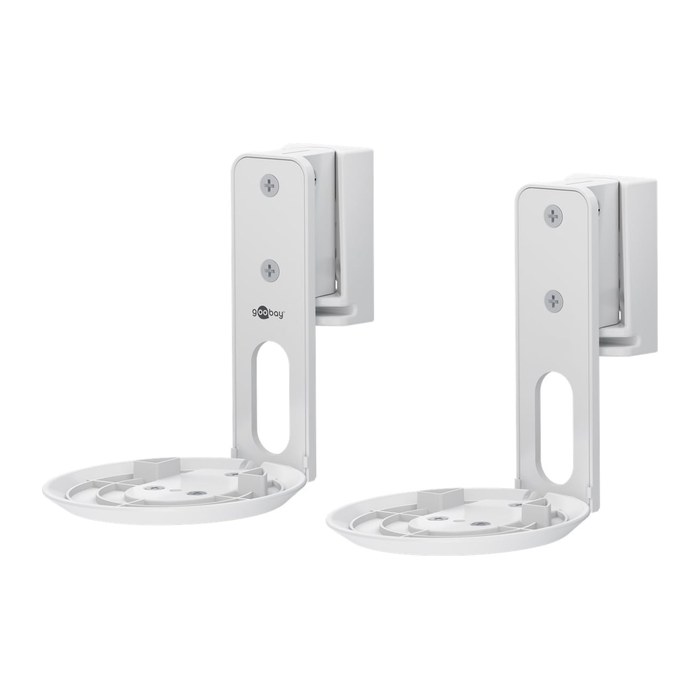 goobay Lautsprecher-Wandhalterung Modern Era 1 Flex weiß