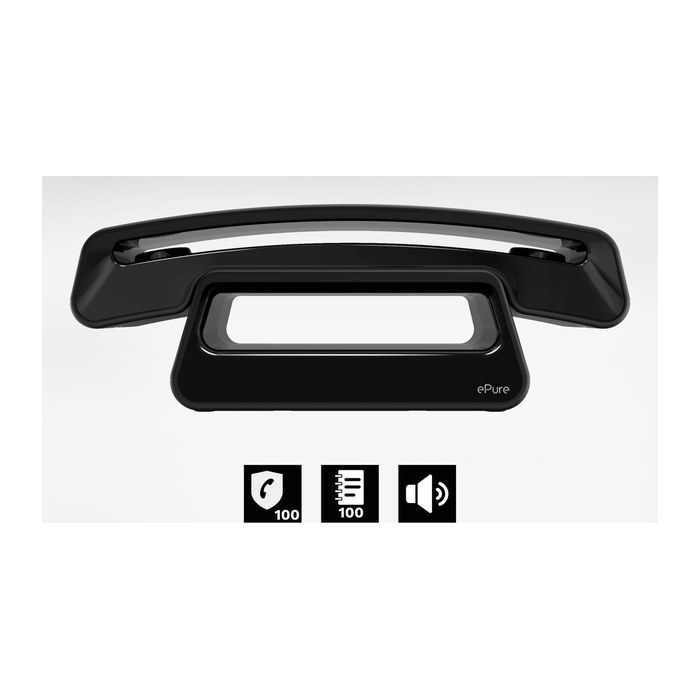 ALCATEL ePure Iconic Festnetztelefon DECT - Schwarz