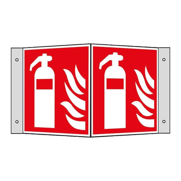 SafetyMarking® Brandschutzschild "Feuerlöscher" quadratisch 26,0 x 15,0 cm, 1 St.