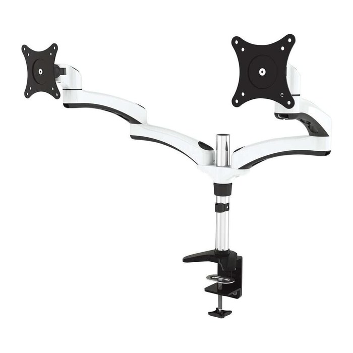 JENIMAGE Monitor-Halterung 230 TK JI-ME230TK weiß, schwarz für 2 Monitore, Tischklemme