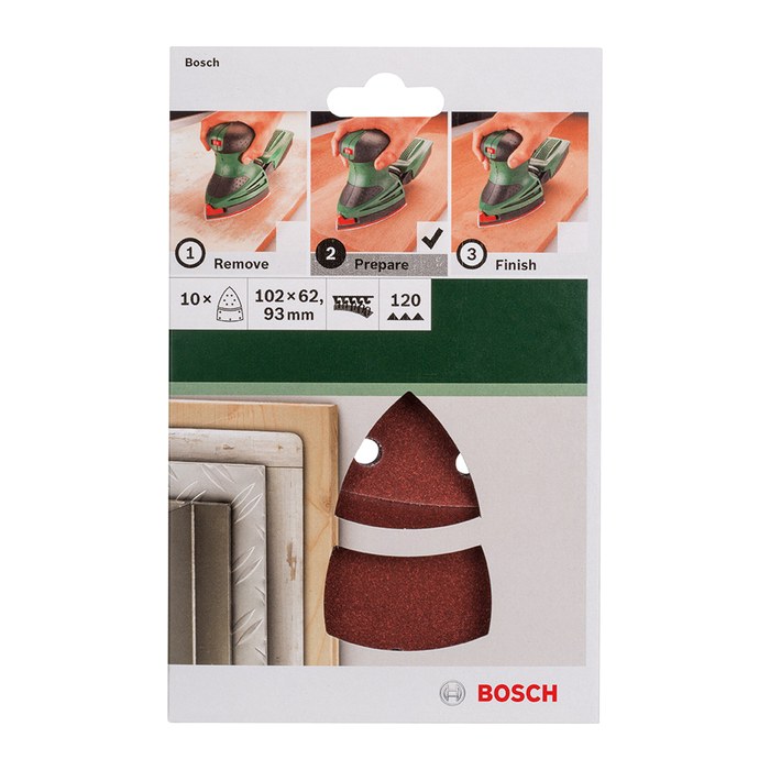 BOSCH Schleifblätter 120, 10 St.