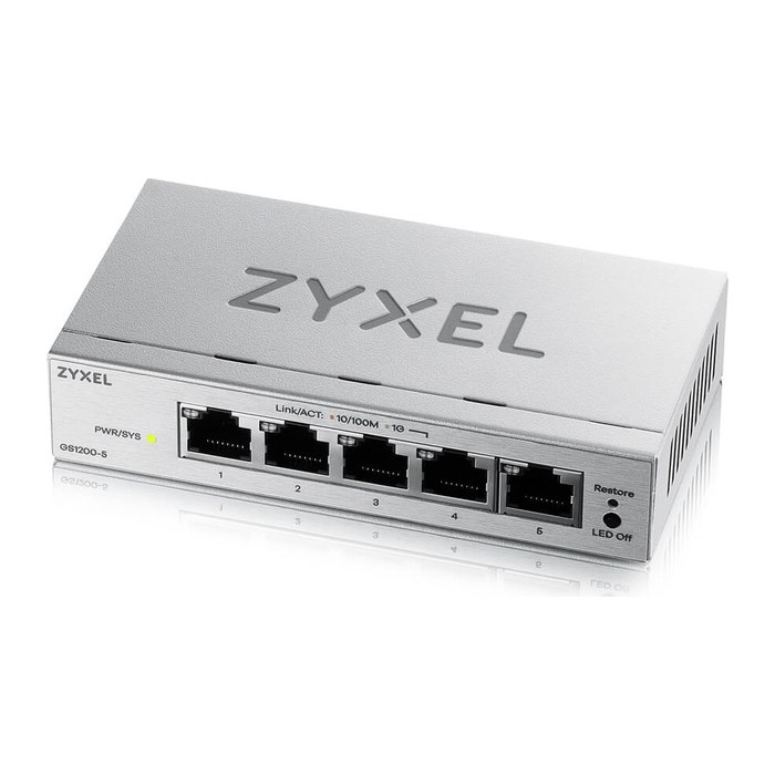 Zyxel GS1200-5V3 5-Port Gigabit web / smart managed Switch