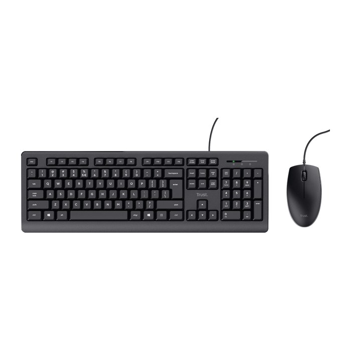 Trust TKM-250 Tastatur-Maus-Set kabelgebunden schwarz