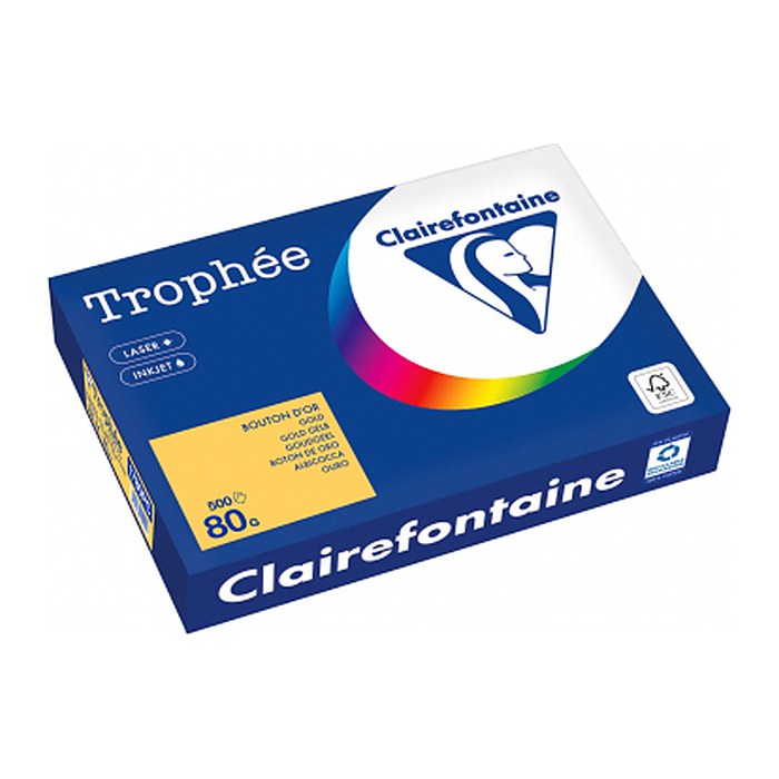 Clairefontaine Kopierpapier Trophée gold gelb DIN A4 80 g/qm 500 Blatt