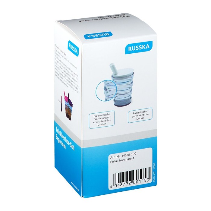 RUSSKA Mehrweg-Trinkbecher Ergonom transparent 200,0 ml, 1 Set