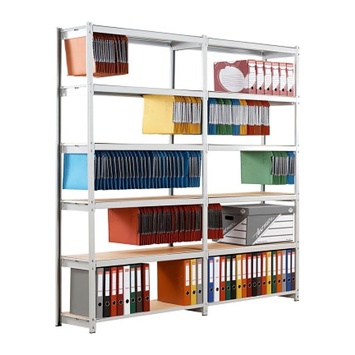 PAPERFLOW Schwerlastregal RangEco 523D blau 125,0 x 34,0 x 200,0 cm