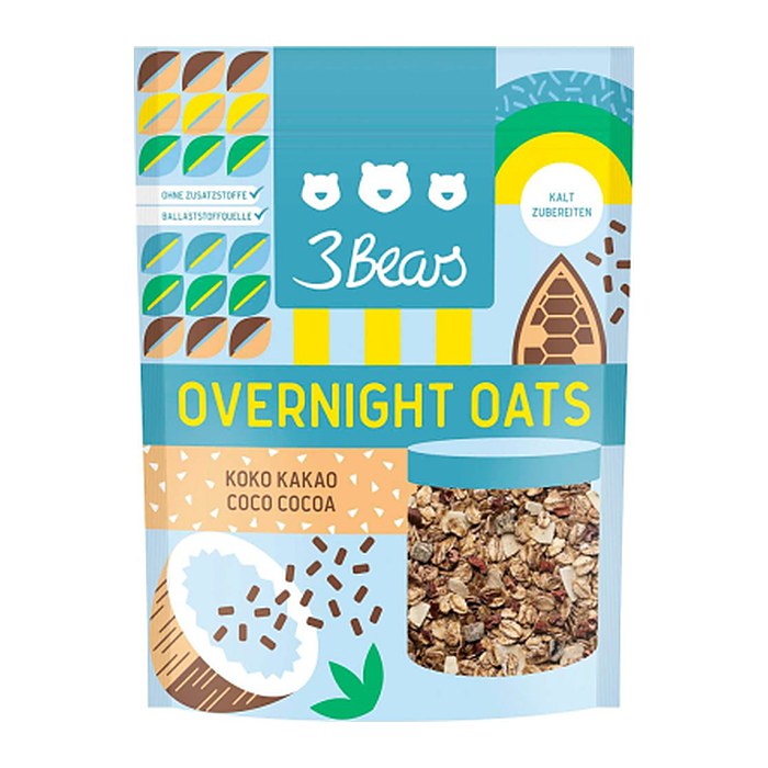 3Bears Overnight Oats - Koko Kakao 400,0 g, 1 St.