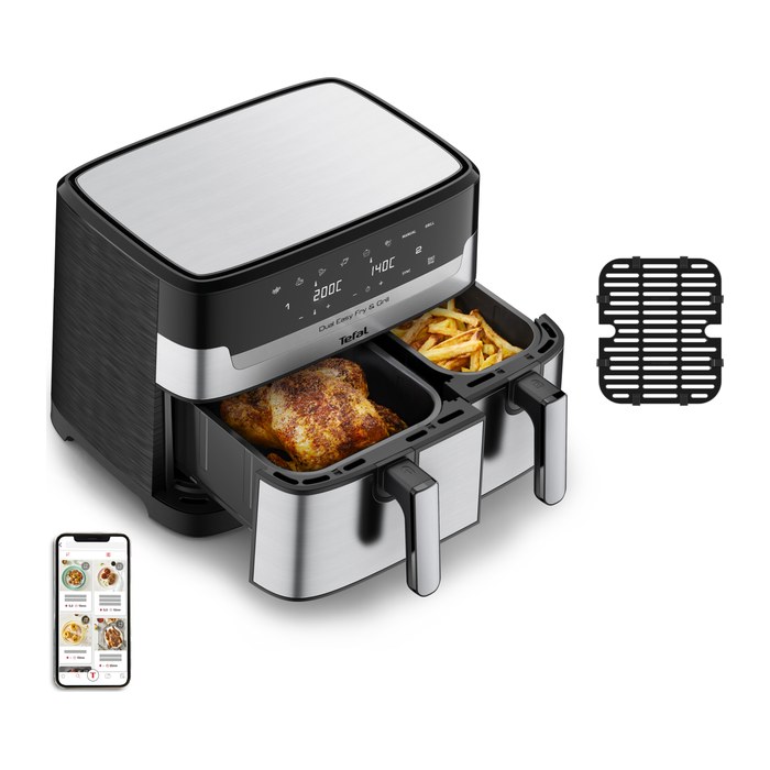 Tefal® Dual Easy Fry & Grill EY905D Heißluftfritteuse