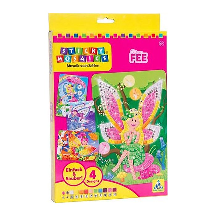 invento Mosaiksticker-Set Glitzer-Fee mehrfarbig