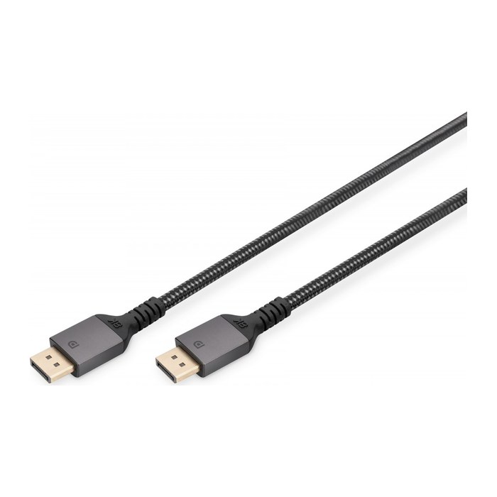 DIGITUS DisplayPort Kabel 3m Aluminium 8K Nylon schwarz 1.4