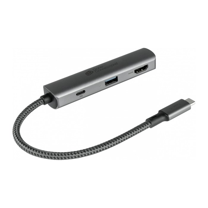 Good Connections USB-C-Hub (3-Port) anthrazit