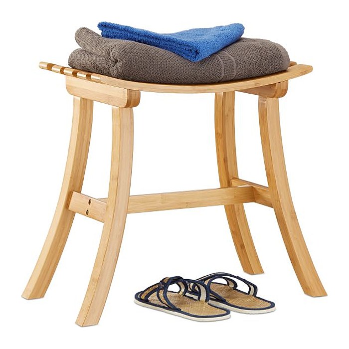 relaxdays Badhocker 10022339_0 braun, 1 St.