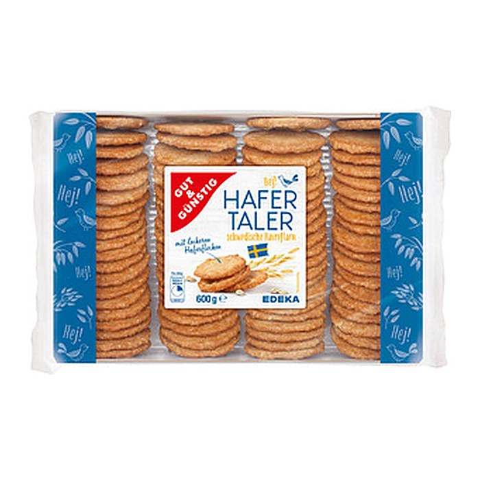 GUT&GÜNSTIG Hafertaler Kekse 600,0 g, 1 St.