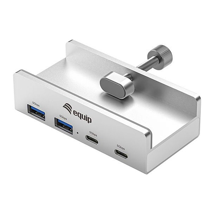 Equip 4-Port-Klemm USB-A3.2-Hub->2xUSB-C/2xUSB-A 5Gbps