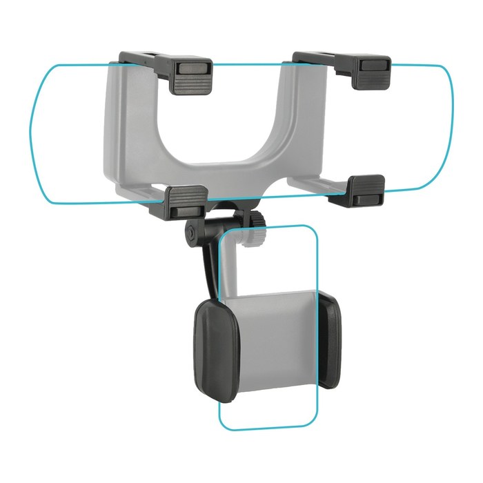 Mobilis Universal Car Rear Mirror Mount for Smartphone
