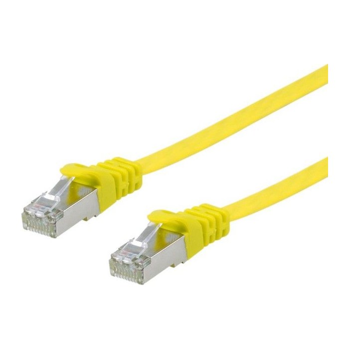 Equip Patchkabel Cat6A Flat U/FTP 2xRJ45 1.00m gelb LSZH Polybeutel