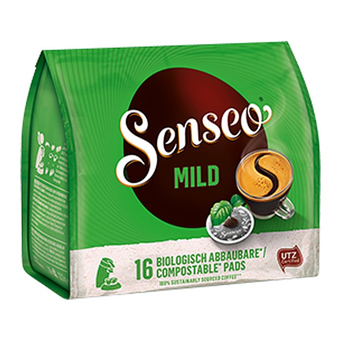 Senseo MILD Kaffeepads, Arabica- und Robustabohnen mild, 16 St.