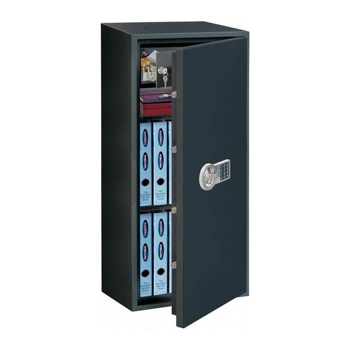 ROTTNER Möbeltresor PowerSafe 1000 IT EL Sicherheitsstufe S2 nach EN14450 anthrazit 44,5 x 40,0 x 100,0 cm