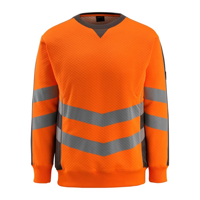 MASCOT® unisex Warnschutz-Langarmshirt Wigton orange, dunkelanthrazit Größe L, 1 St.