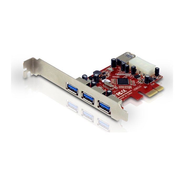 CONCEPTRONIC PCIe1x Card 3xUSB-A Ext./1xUSB-A Int. 5Gbps