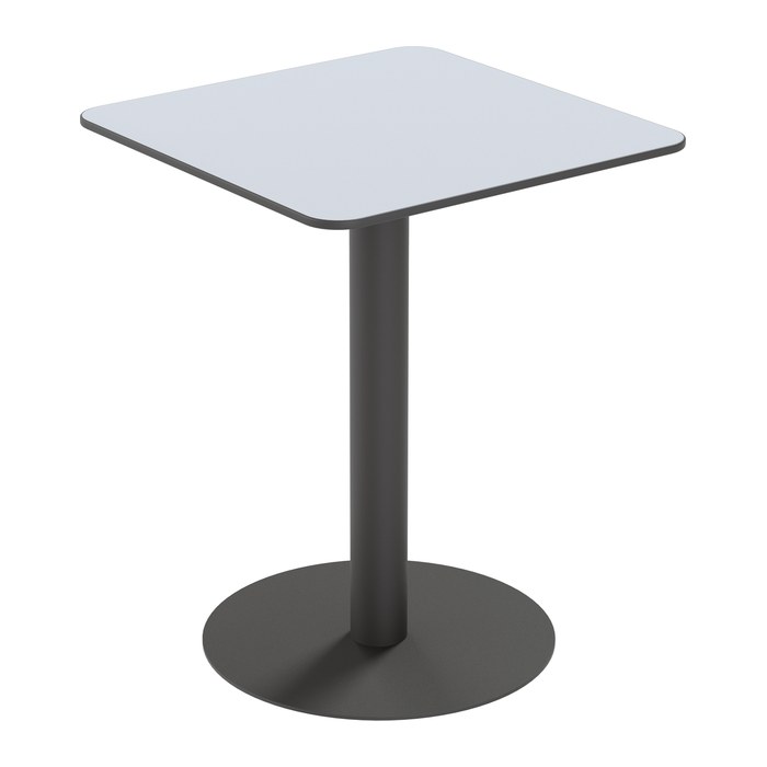 meet powered by PAPERFLOW CROSS Bistrotisch quadratisch HPL-Platte grau 60,0 x 60,0 x 75,0 cm, 1 St.